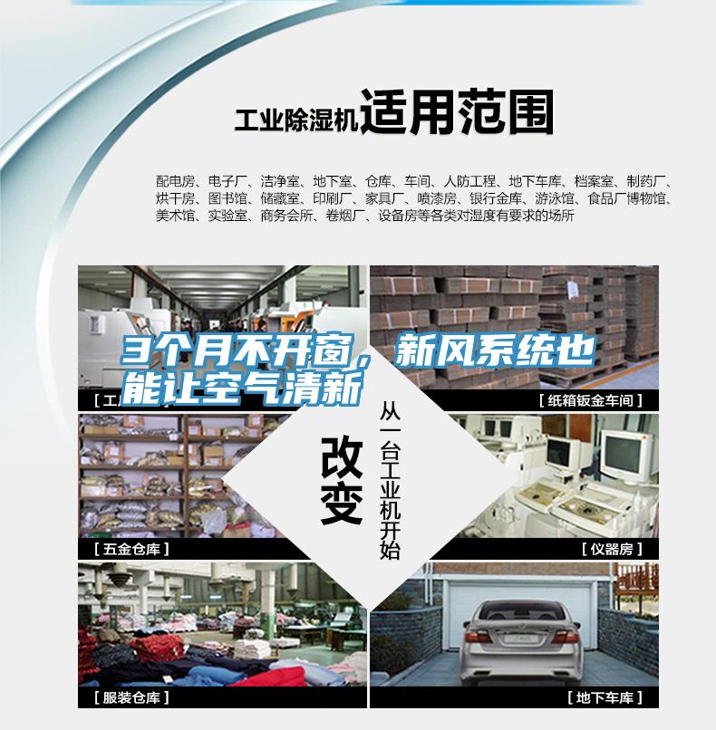 3个月不开窗，新风系统也能让空气清新