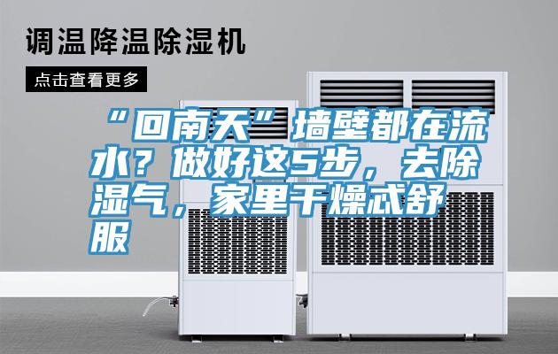 “回南天”墙壁都在流水？做好这5步，去除湿气，家里干燥忒舒服