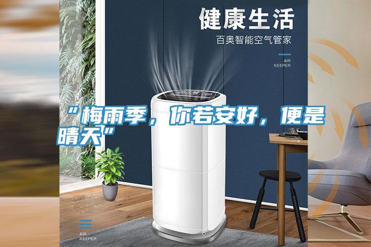 “梅雨季，你若安好，便是晴天”