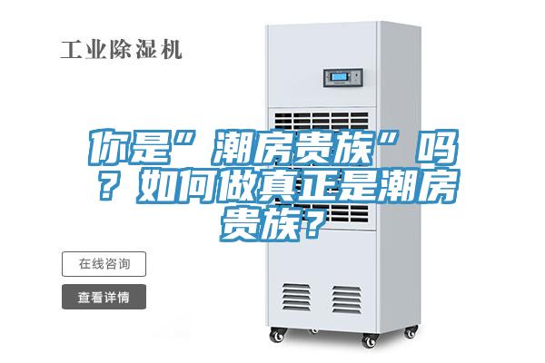 你是”潮房贵族”吗？如何做真正是潮房贵族？