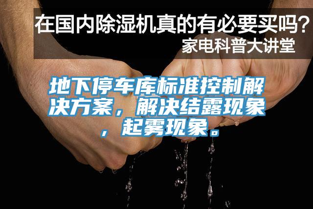 地下停车库标准控制解决方案，解决结露现象，起雾现象。