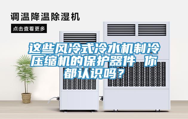 这些风冷式冷水机制冷压缩机的保护器件 你都认识吗？