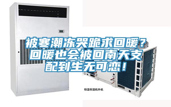 被寒潮冻哭跪求回暖？回暖也会被回南天支配到生无可恋！
