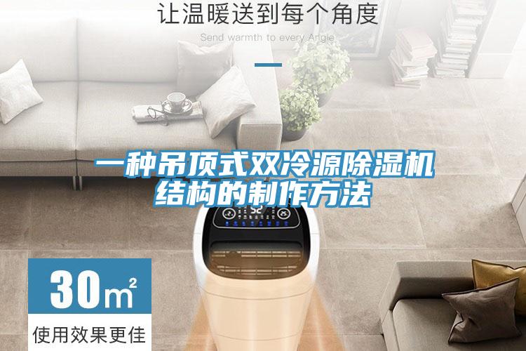 一种吊顶式双冷源小黄片直播视频结构的制作方法