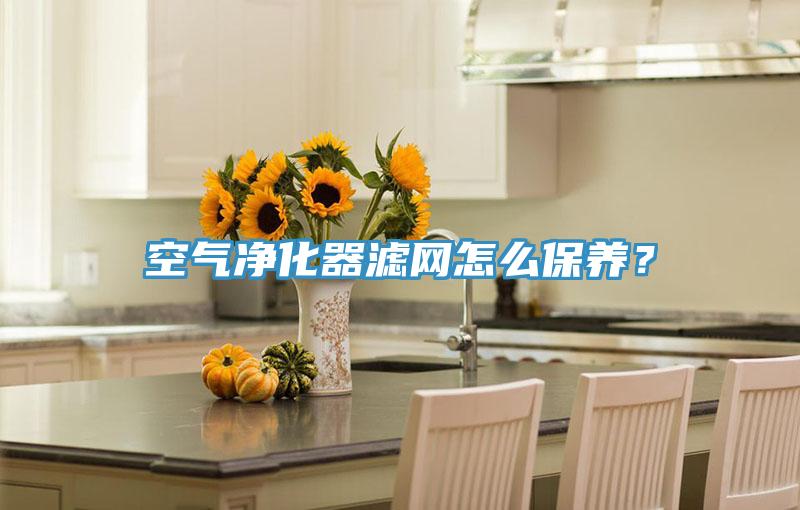 空气净化器滤网怎么保养？