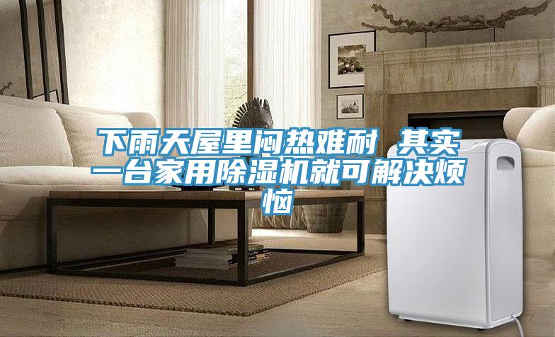 下雨天屋里闷热难耐 其实一台家用小黄片直播视频就可解决烦恼
