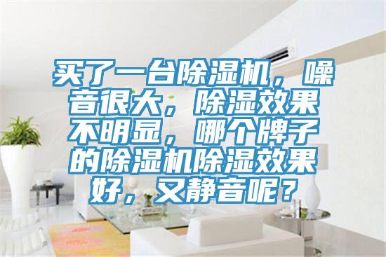 买了一台小黄片直播视频，噪音很大，除湿效果不明显，哪个牌子的小黄片直播视频除湿效果好，又静音呢？