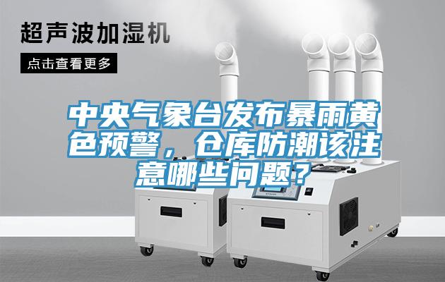 中央气象台发布暴雨黄色预警，仓库防潮该注意哪些问题？