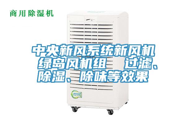 中央新风系统新风机 绿岛风机组  过滤、除湿、除味等效果