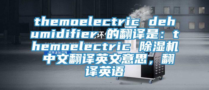themoelectric dehumidifier 的翻译是：themoelectric 小黄片直播视频 中文翻译英文意思，翻译英语