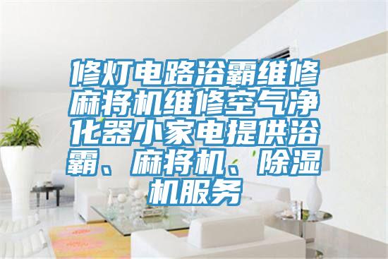 修灯电路浴霸维修麻将机维修空气净化器小家电提供浴霸、麻将机、小黄片直播视频服务