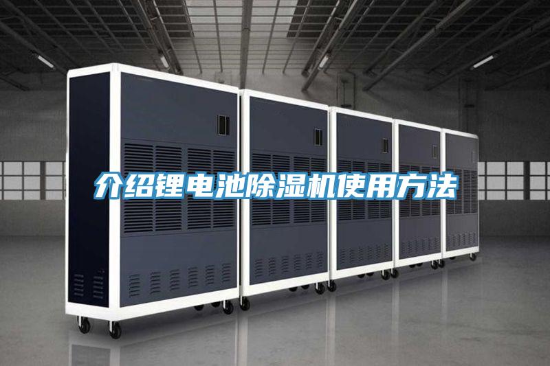 介绍锂电池小黄片直播视频使用方法