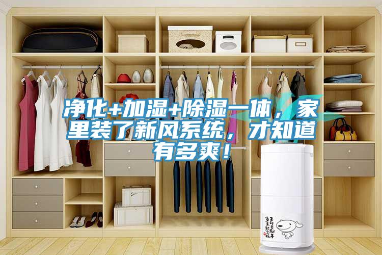 净化+加湿+除湿一体，家里装了新风系统，才知道有多爽！