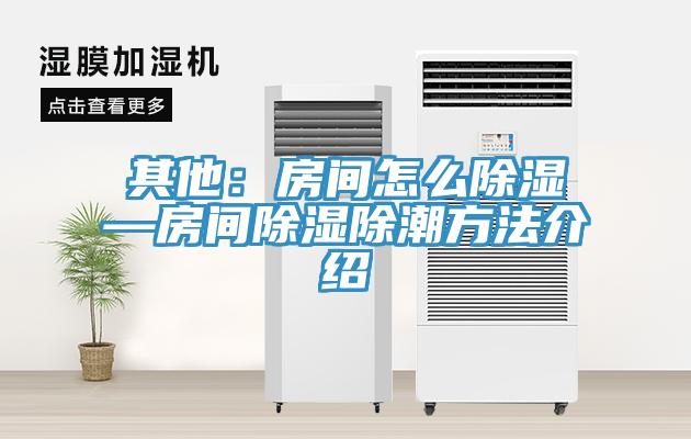 其他：房间怎么除湿—房间除湿除潮方法介绍