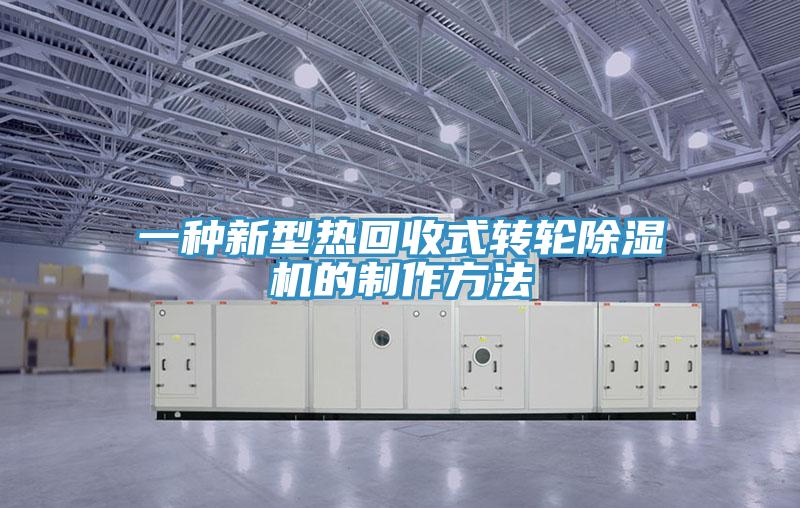 一种新型热回收式转轮小黄片直播视频的制作方法