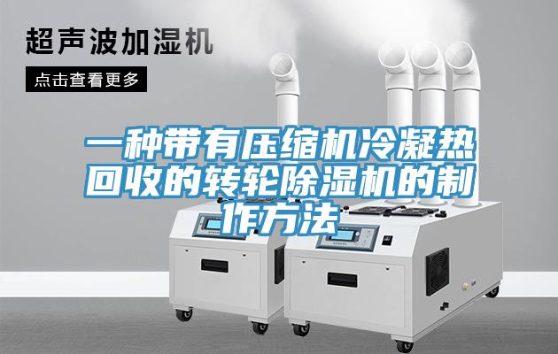 一种带有压缩机冷凝热回收的转轮小黄片直播视频的制作方法
