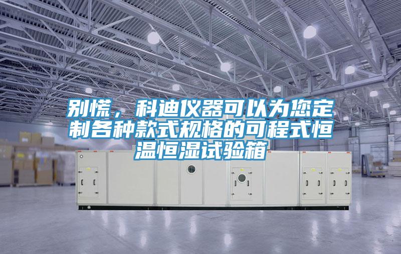 别慌，科迪仪器可以为您定制各种款式规格的可程式恒温恒湿试验箱