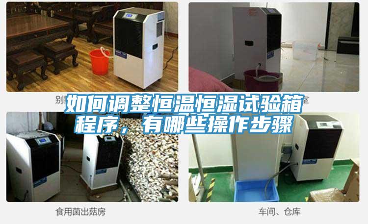 如何调整恒温恒湿试验箱程序，有哪些操作步骤