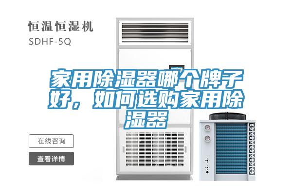 家用除湿器哪个牌子好，如何选购家用除湿器