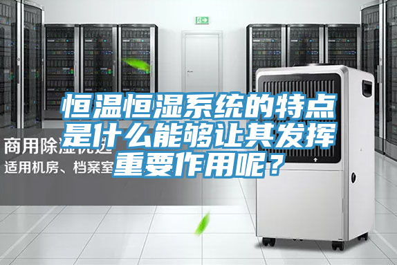 恒温恒湿系统的特点是什么能够让其发挥重要作用呢？