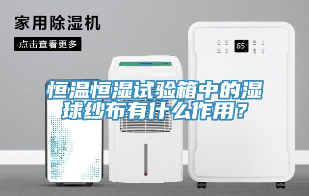 恒温恒湿试验箱中的湿球纱布有什么作用？