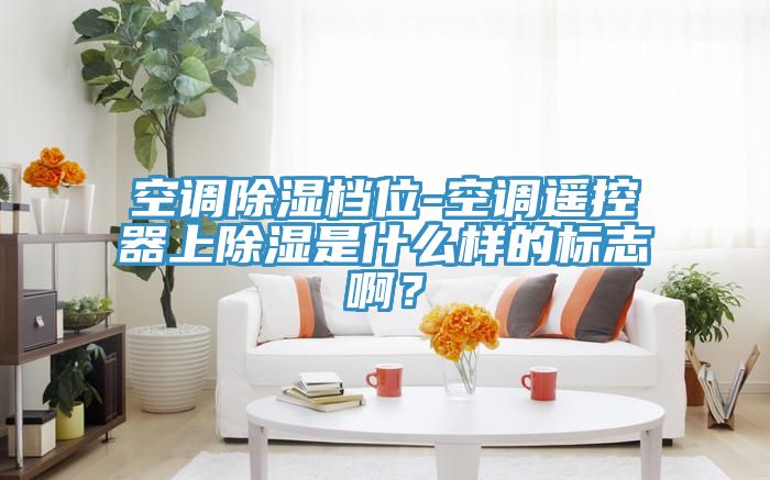 空调除湿档位-空调遥控器上除湿是什么样的标志啊？