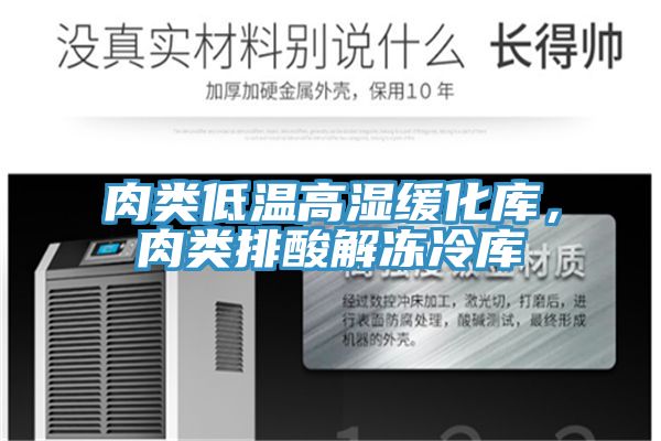 肉类低温高湿缓化库，肉类排酸解冻冷库